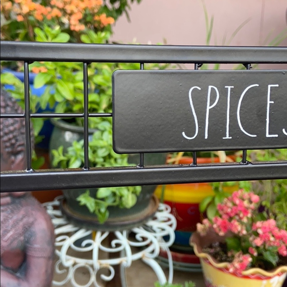 Rae Dunn Rustic “SPICES.” Wooden Spice Rack - Picture 11 of 13
